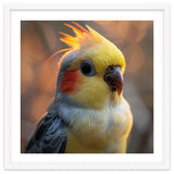 Cockatiel Parrot Portrait With Orange Cheeks thumbnail