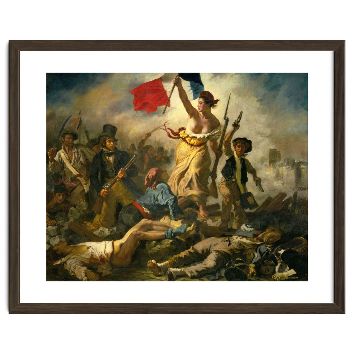 Eugène Delacroix / 'Liberty Leading the People', 1830, Oil on canvas, 260 x 325 cm. Eugne Delacroix.