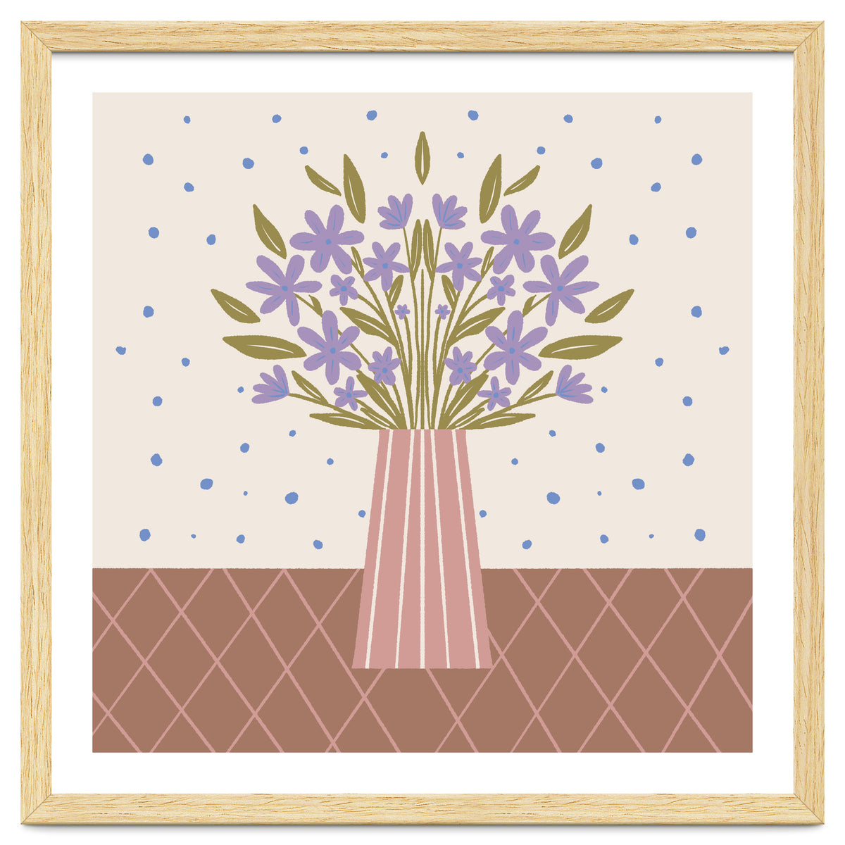 Flower Vase Mocha Mousse