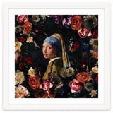 Girl With Pearl Earring And Flowers thumbnail
