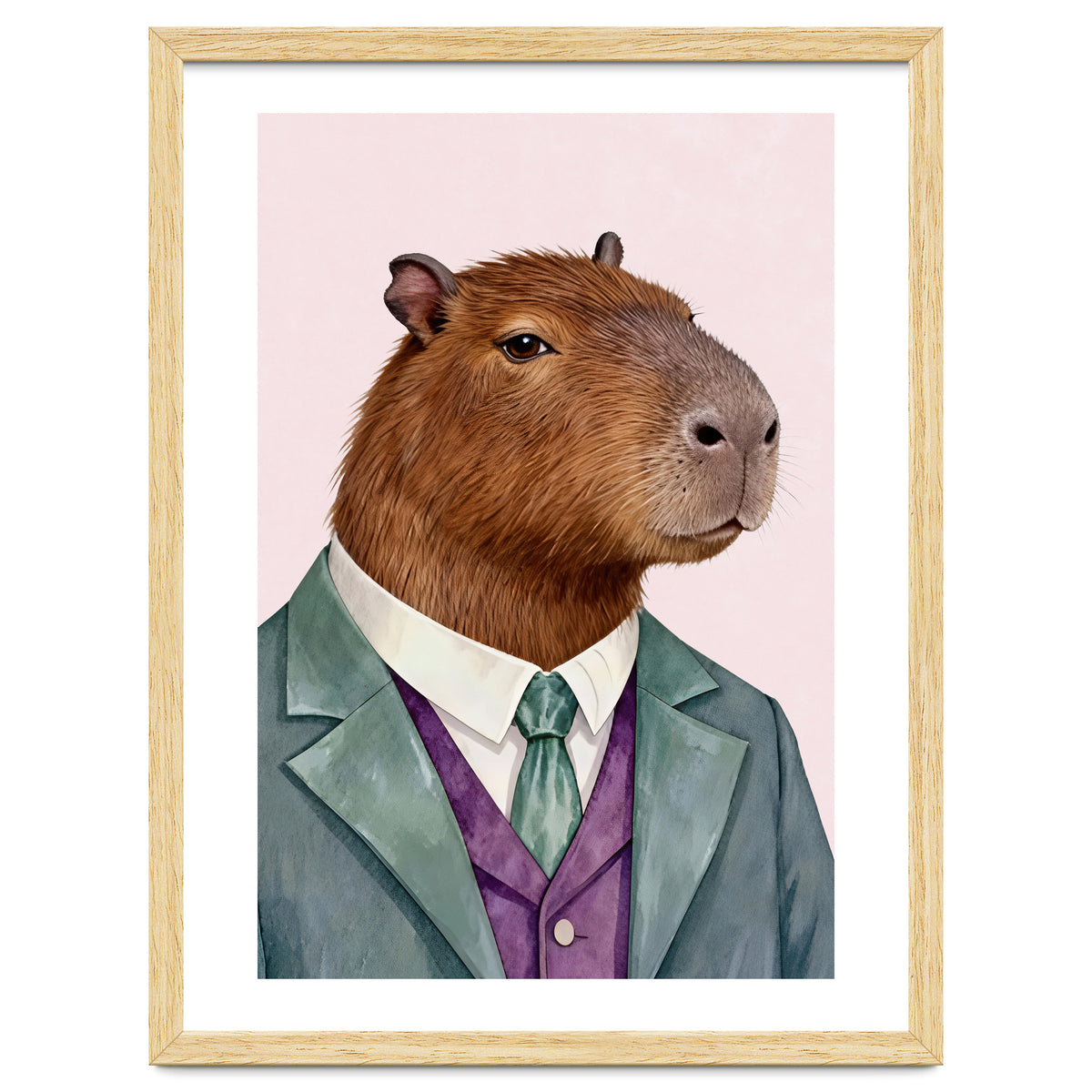 Capybara Fashion Portrait