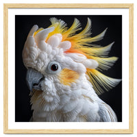 Beautiful Cockatoo Parrot Portrait Headshot