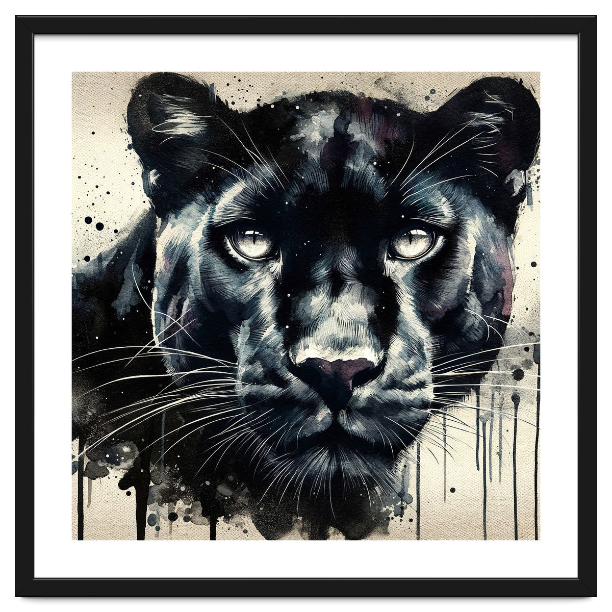 Watercolor Panther