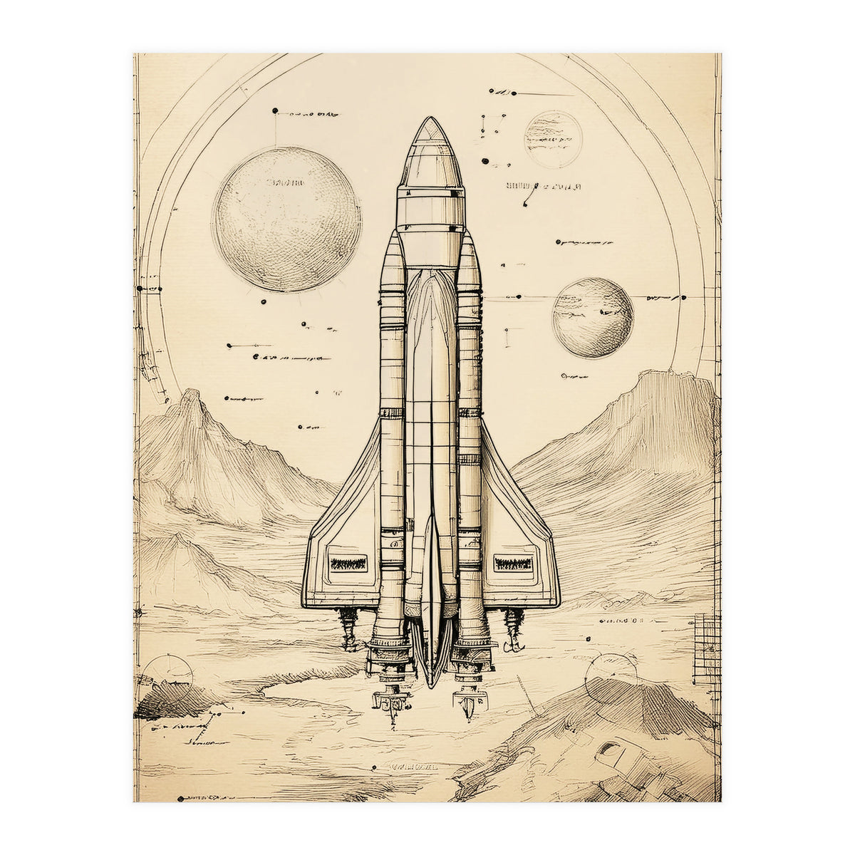 Back To The Moon 015 (Print Only)