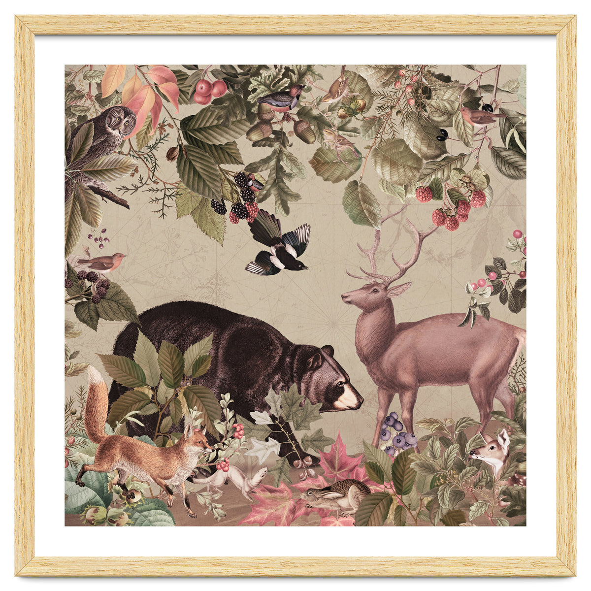 Nostalgic Autumn guardians of the forest