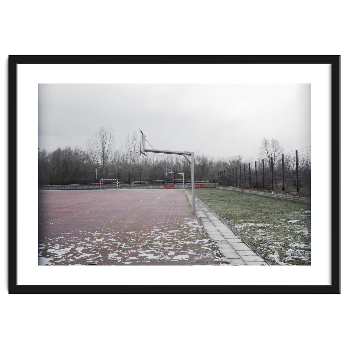 No people basketball court