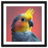 Cockatiel Parrot Head Close Up Portrait thumbnail