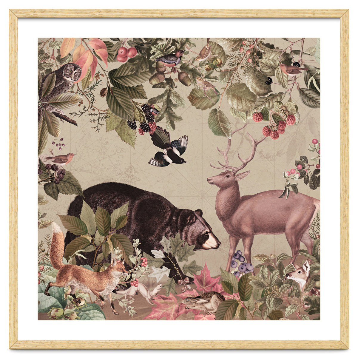 Nostalgic Autumn guardians of the forest