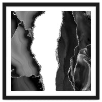 Black & Silver Agate Texture 07