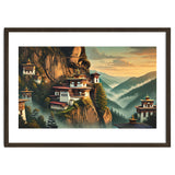 Vintage Bhutan, Mountain Monasteries Poster thumbnail