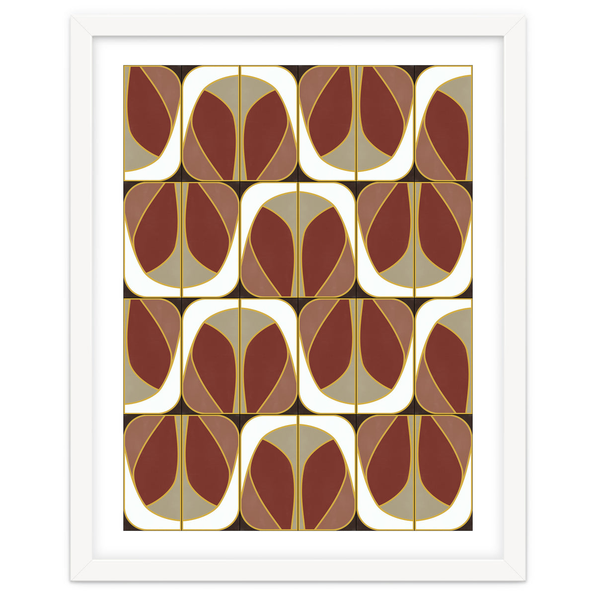 Umber Deco Mixed Tiles