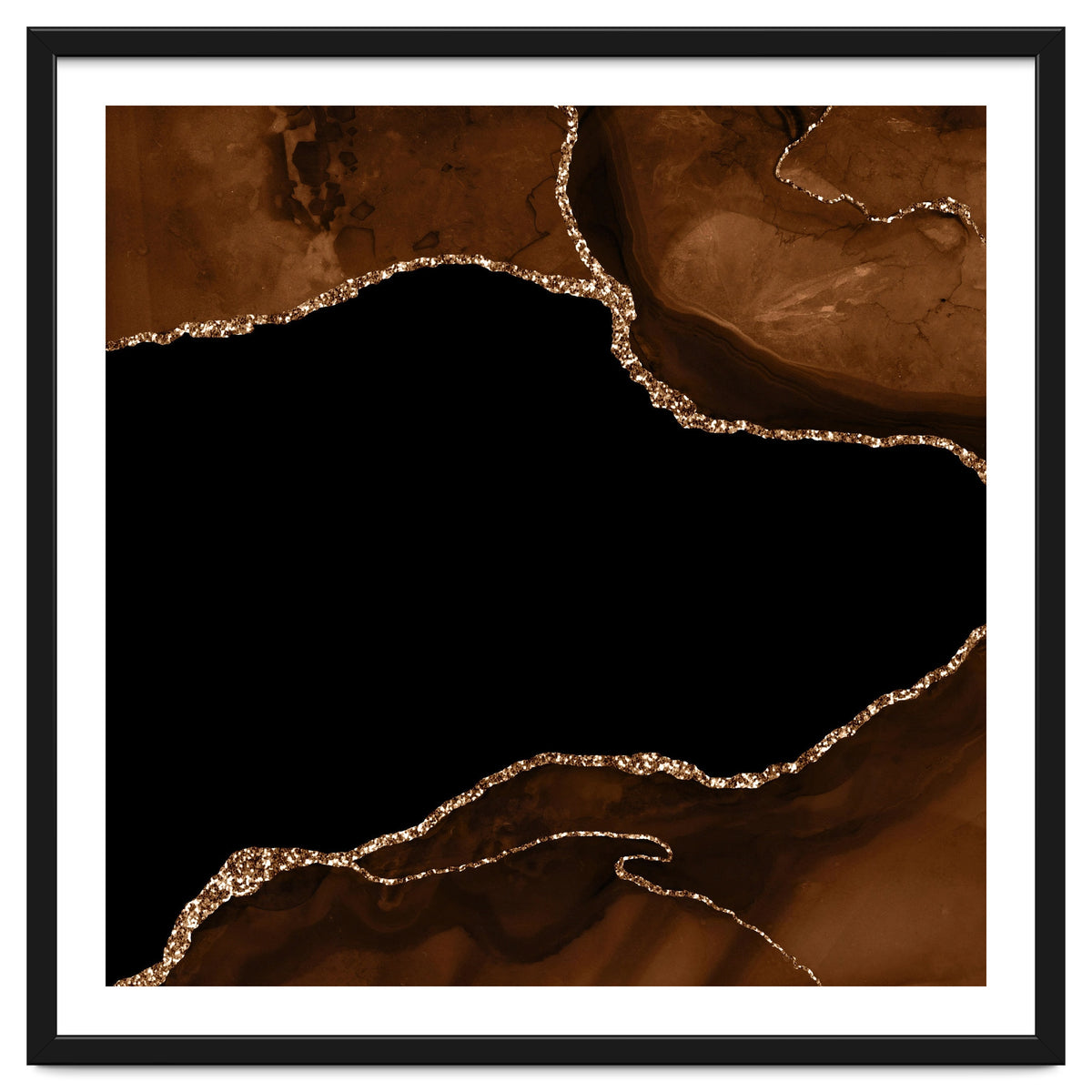 Brown & Gold Agate Texture 04