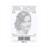 Receipt Art Emma Watson (Print Only) thumbnail