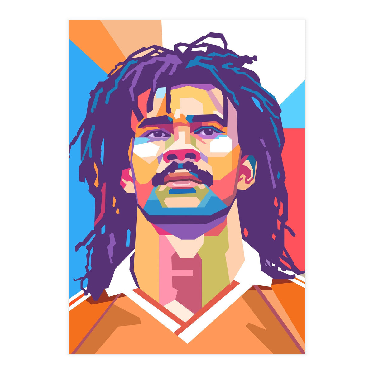 Ruud Gullit pop art portrait (Print Only)