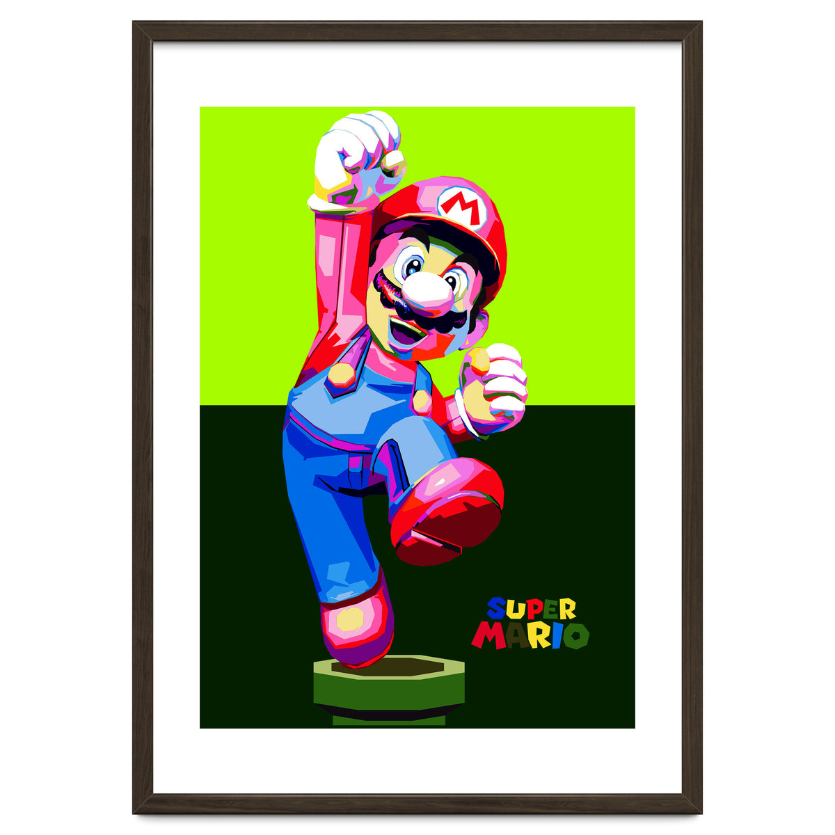 Super Mario Cartoon Character Pop Art