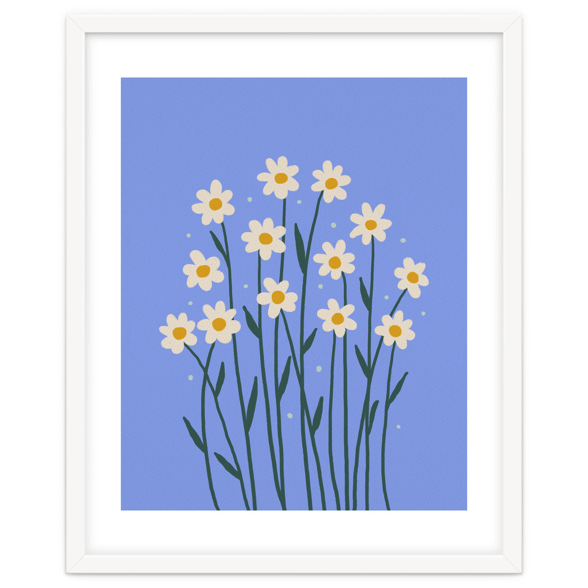 Simple Daisies - periwinkle