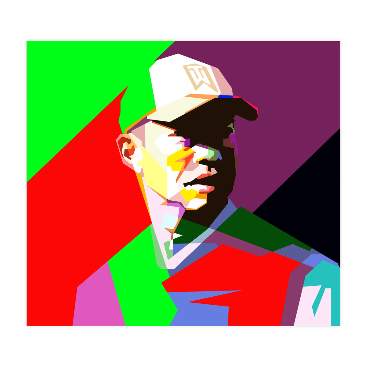 Tiger Woods Golf Legendary Pop Art WPAP (Print Only)