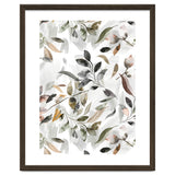 Watercolor Leaves Neutral Gray thumbnail
