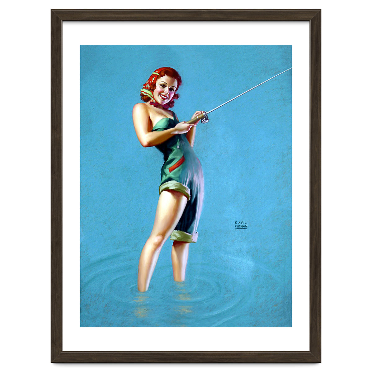 Pinup Fishing Girl