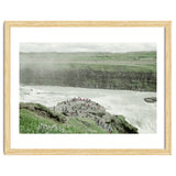 Tourists at the edge of the big river - Iceland thumbnail