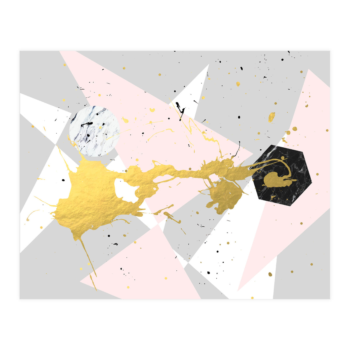 Gold Splatter #society6 #decor #buyart (Print Only)