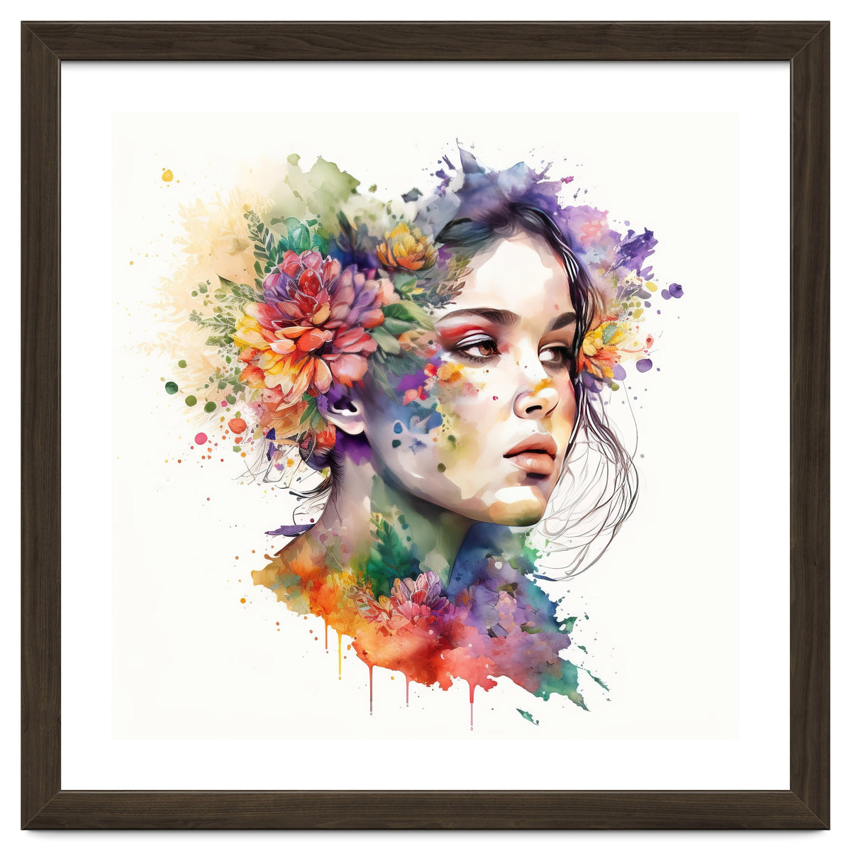 Ethereal Bloom Portrait