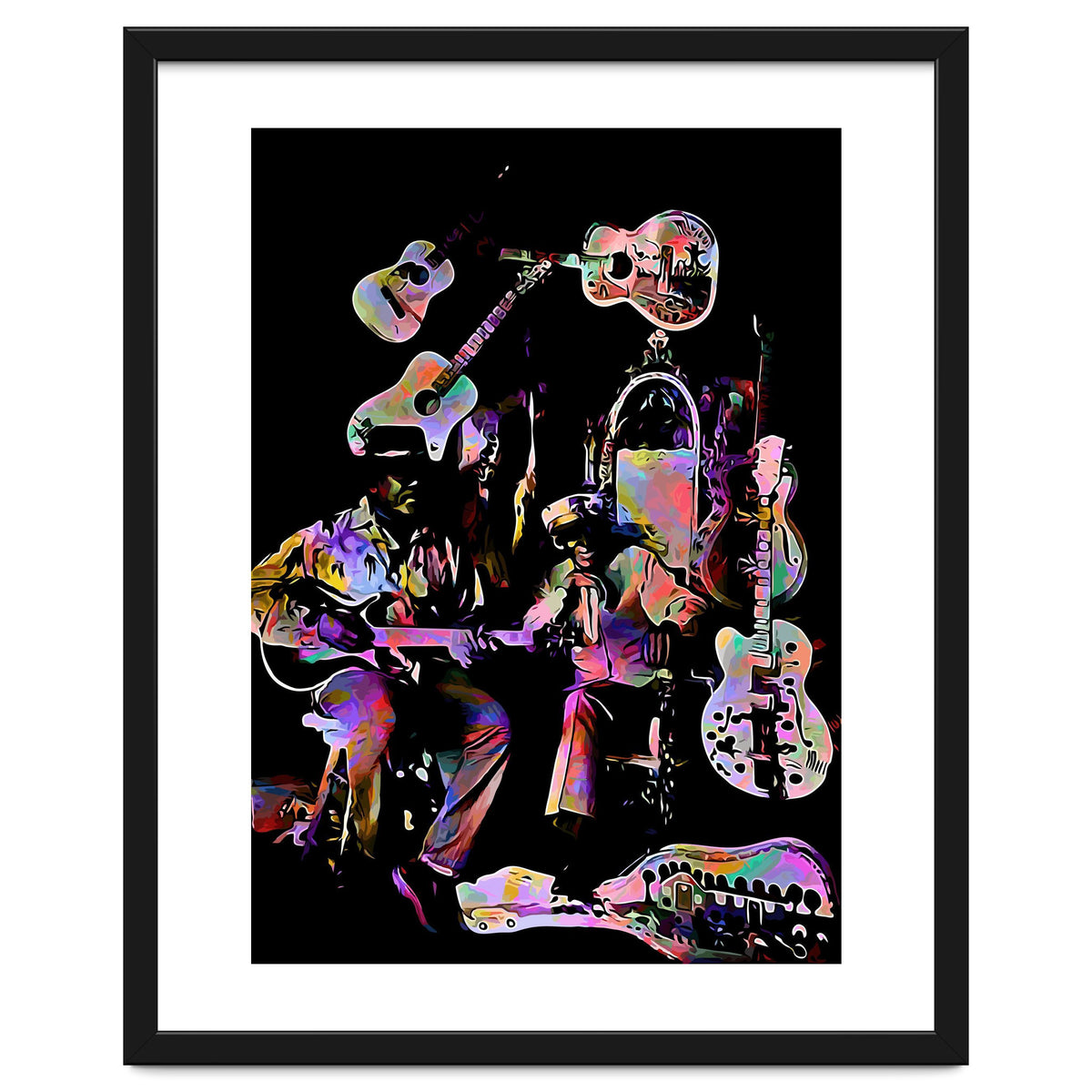 Cool John Ferguson And Captain Luke Blues Musician Legend Colorful