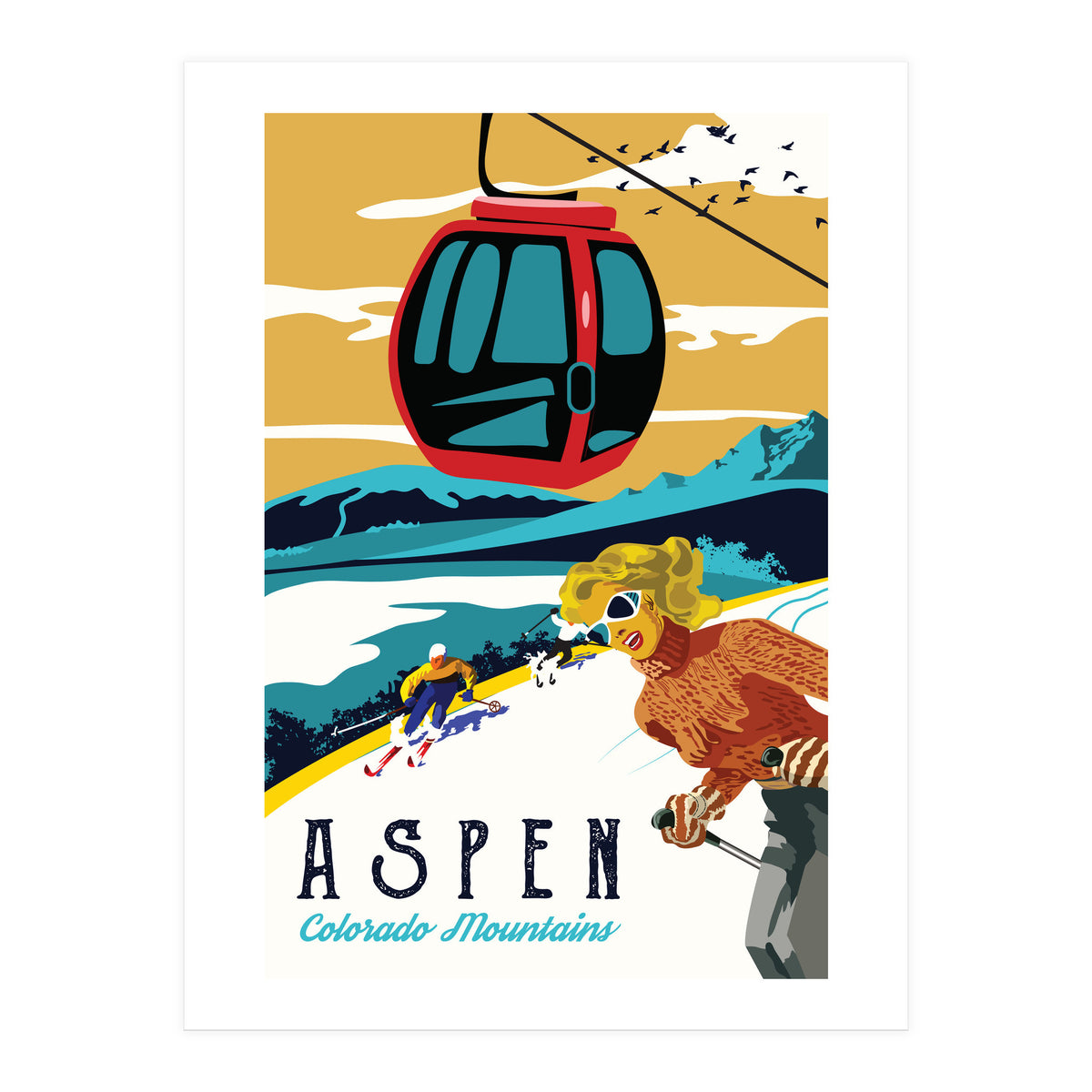 Aspen, Colorado Mountains (Print Only)