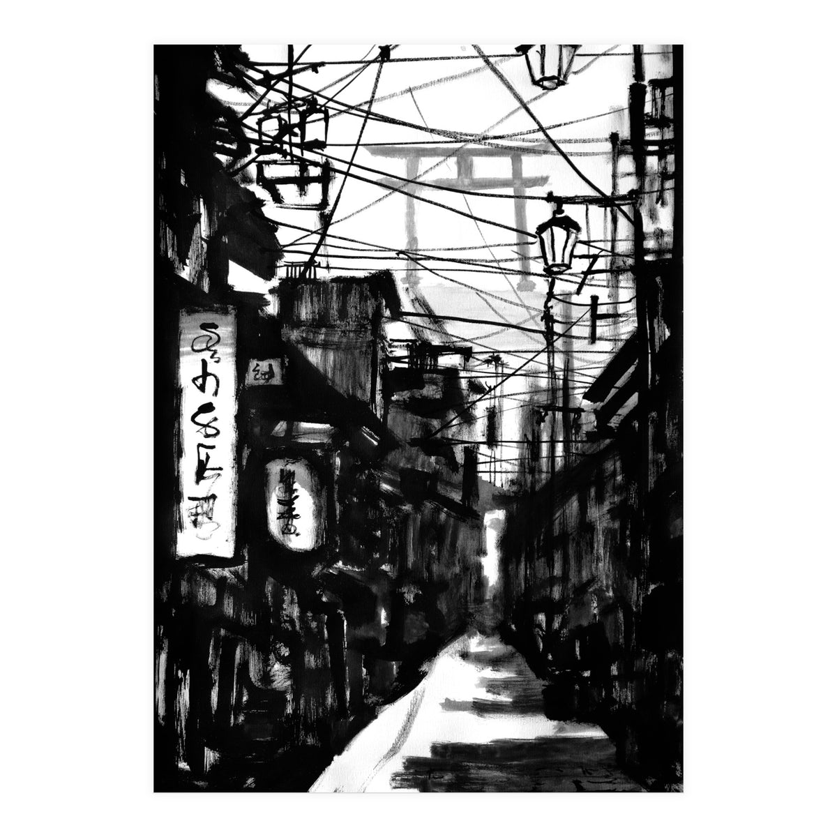 Black Street (Print Only)