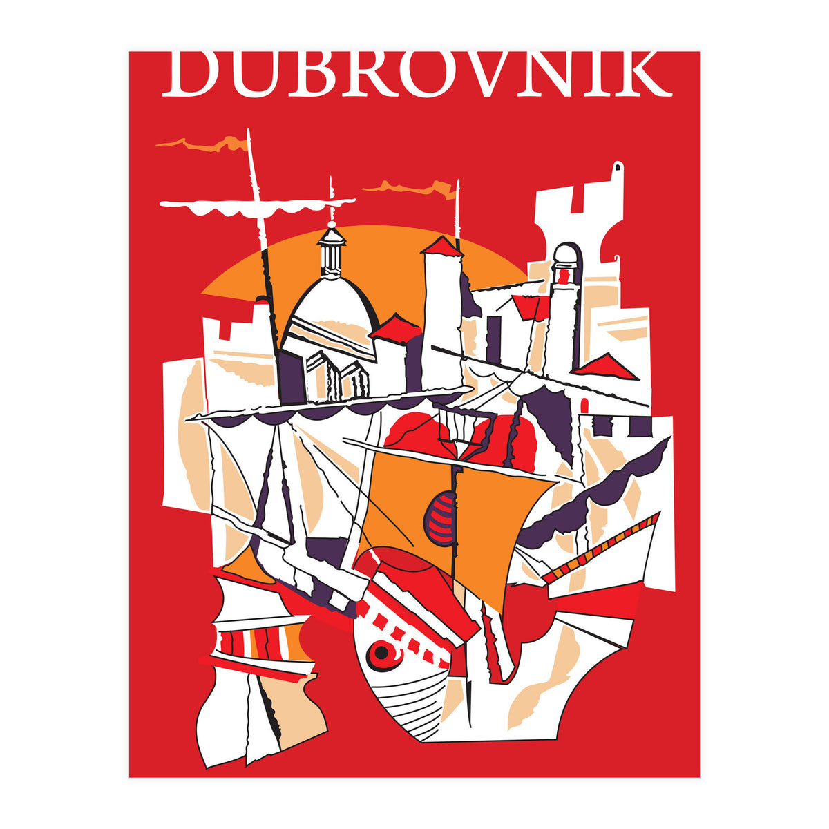 Dubrovnik Collage (Print Only)