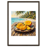 Tropical Mango Beach Oil Painting thumbnail