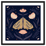 Moth And Flowers thumbnail