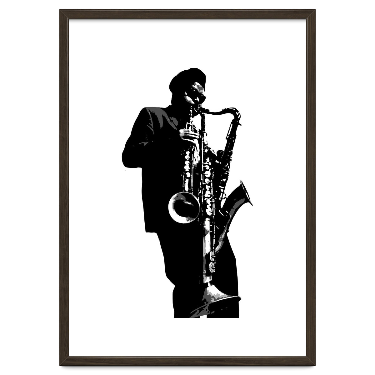 Rahsaan Roland Kirk Jazz Music Legend in Grayscale