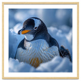 Gentoo Penguin In Its Natural Snowy Habitat thumbnail