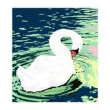 Self Reliance, Swan Birds Painting, Self Esteem Self Love Positivity, Proud Freedom Independence Wildlife Animals (Print Only) thumbnail