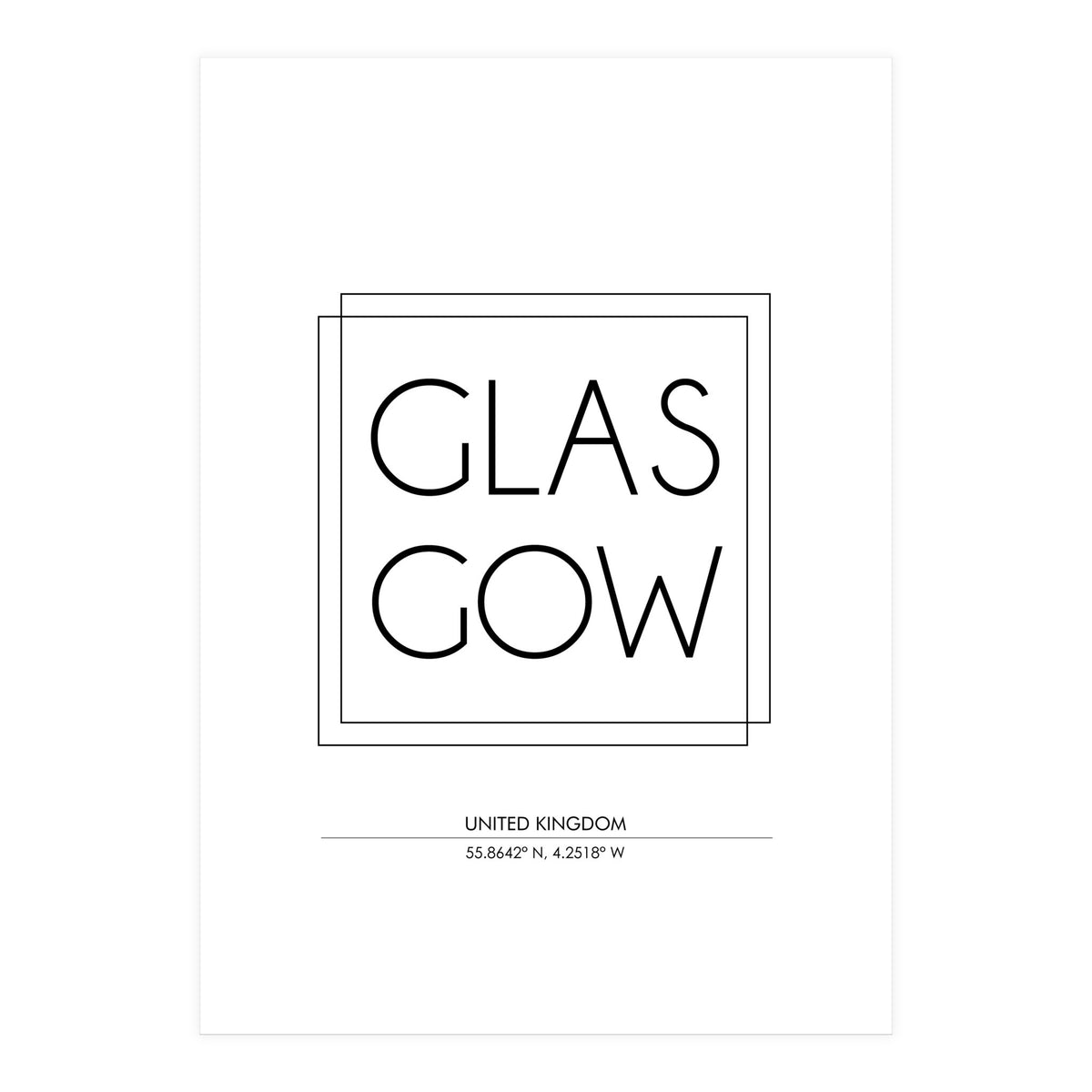 Glasgow (Print Only)