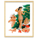 Three Beautiful Women Decorating a Christmas Tree thumbnail