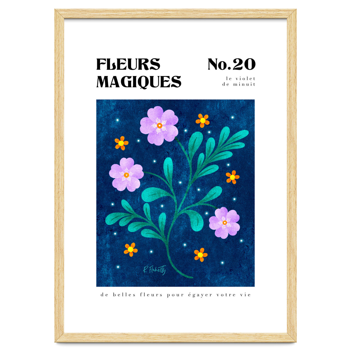 Magical Flowers No.20 Midnight Purple
