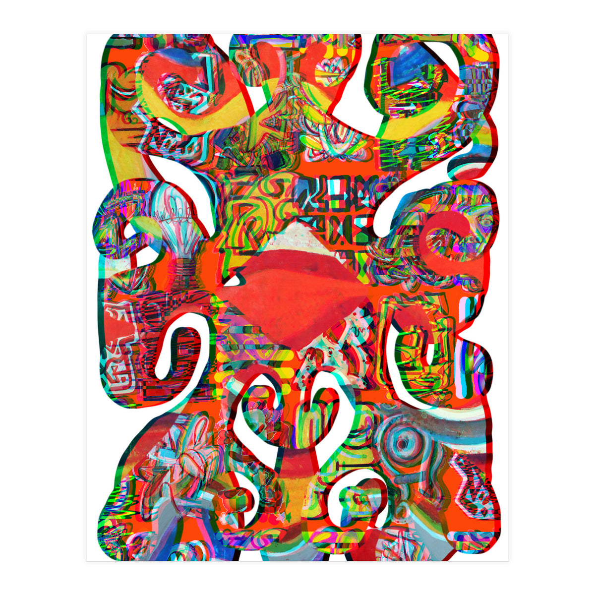 Pop Abstract Asimetrico 39 Copia (Print Only)