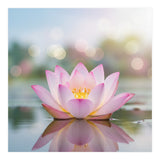 Ethereal Lotus Bloom: Serene Botanical Reflection (Print Only) thumbnail
