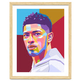 Jude Bellingham pop art portrait thumbnail