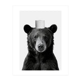 Bear, Toilet Paper Crown, Nursery Animal Art for Children (Print Only) thumbnail