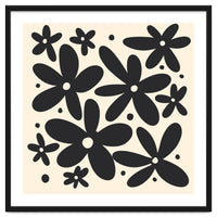 Abstract Monochrome Flowers 4