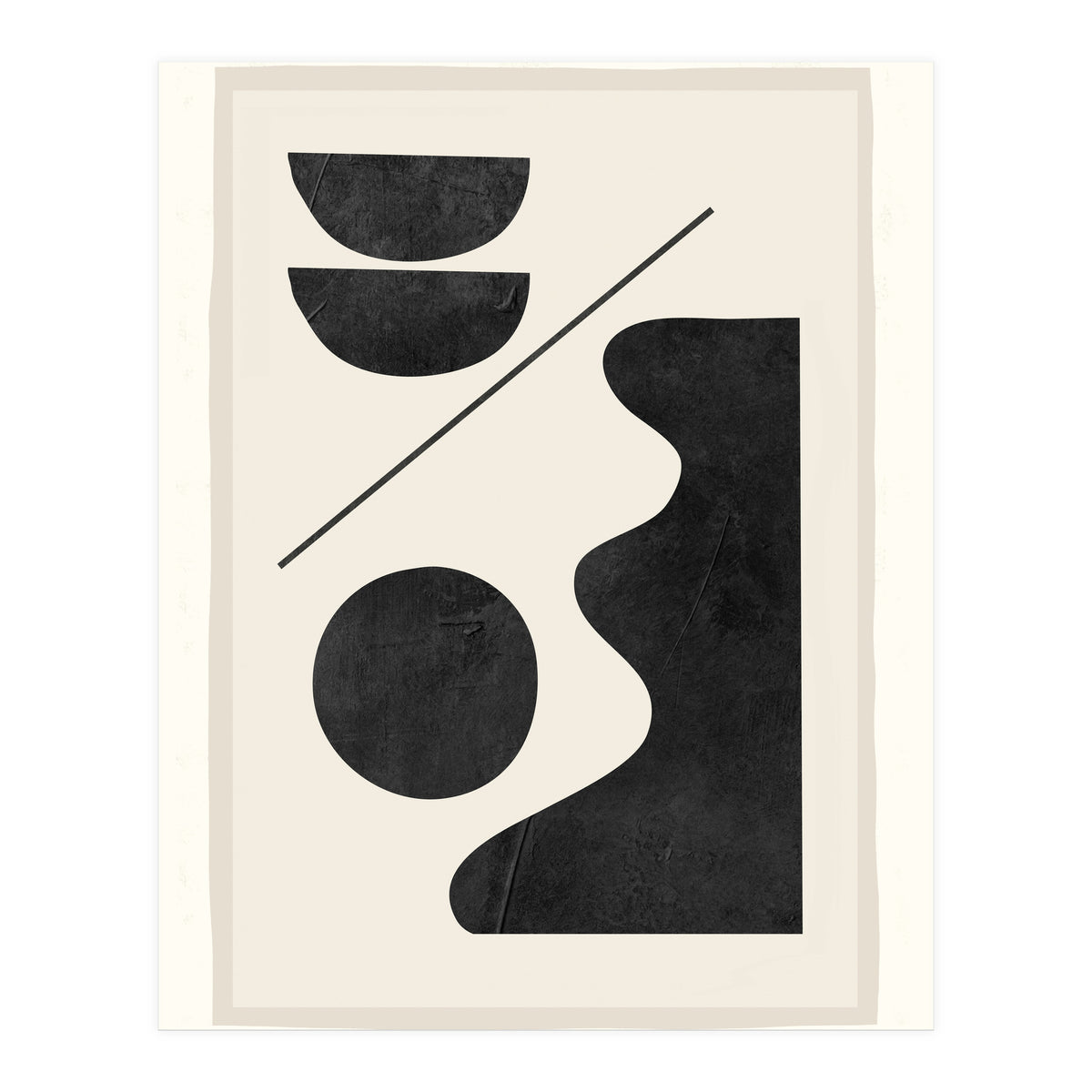 Modern Abstract Minimal Shapes 188 (Print Only)