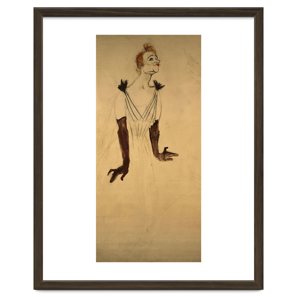 Henri de Toulouse-Lautrec / 'Yvette Guilbert', 1894, 186 x 93 cm.