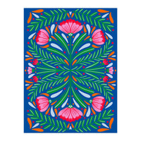 Bold Symmetrical Flowers (Print Only)