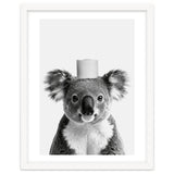 Koala, Toilet Paper Crown, Cute Animal Bathroom Art thumbnail