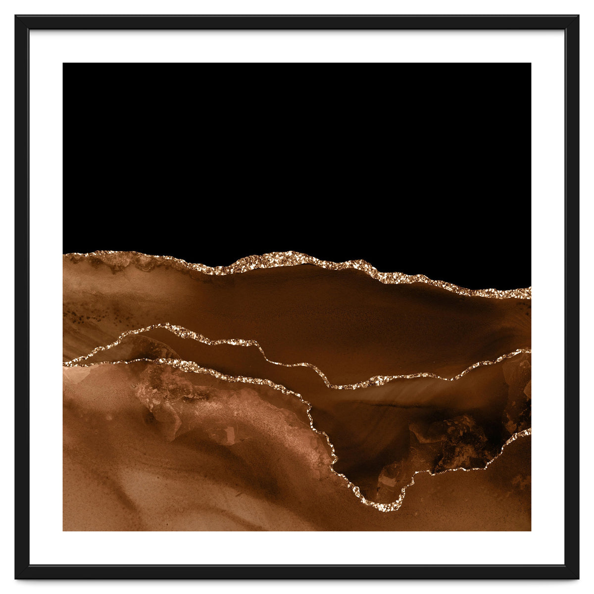 Brown & Gold Agate Texture 07