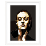 Monica Bellucci Hollywood Actress Retro Style Geometric Illustration thumbnail