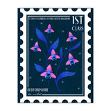 Bedfordshire Bee Orchid Postage Stamp (Print Only) thumbnail